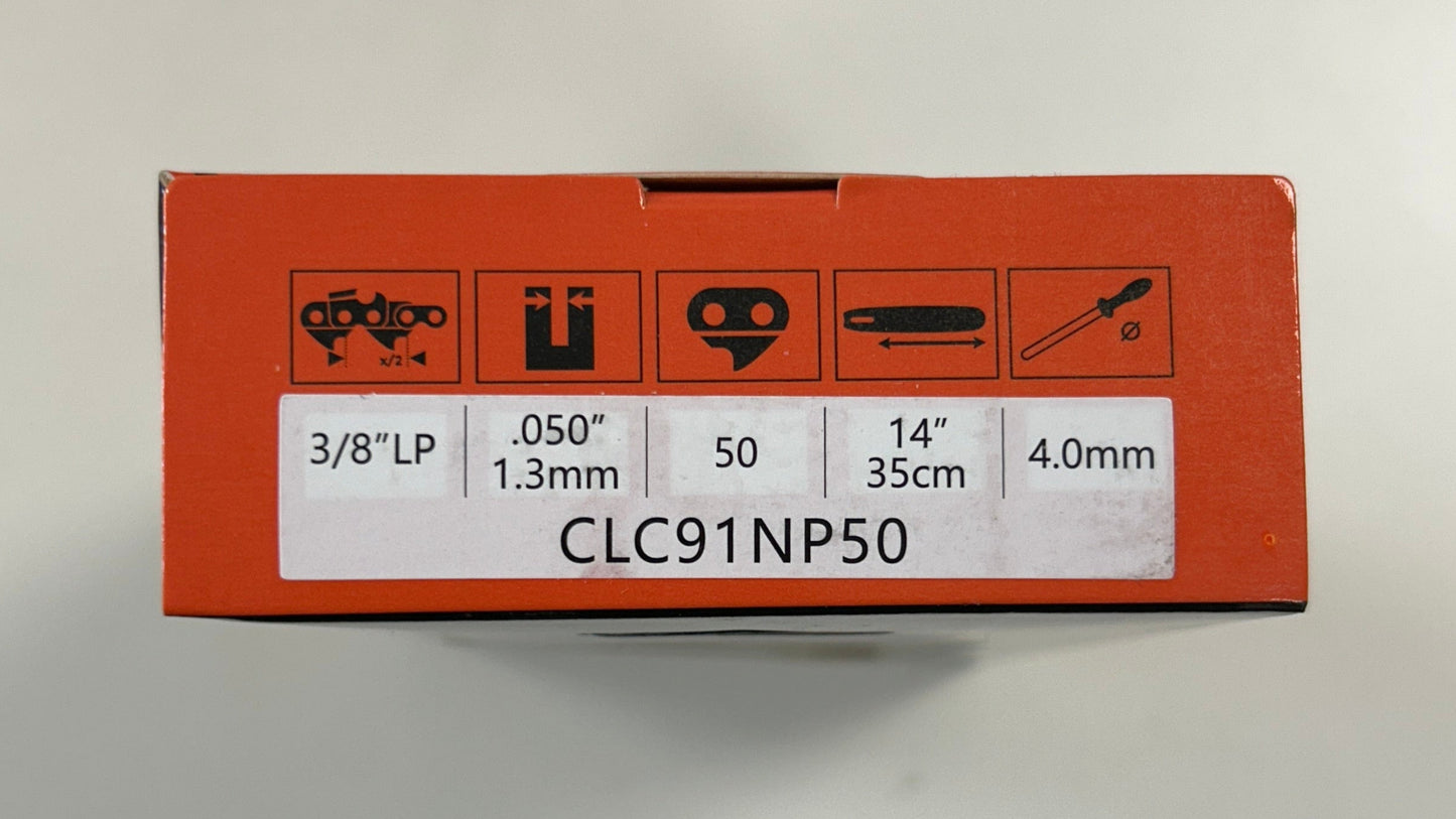 CLC91NP50 Climax Chainsaw Chain Loop in Orange Box