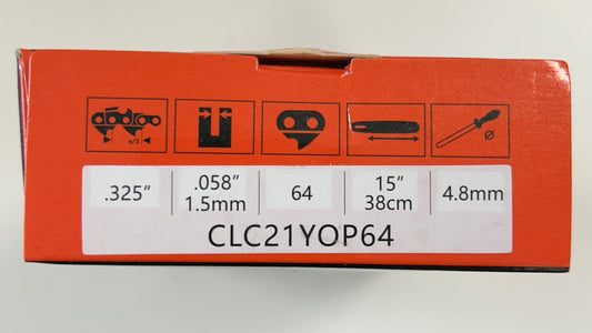 CLC21YOP64 Climax Chainsaw Chain Loop in Orange Box