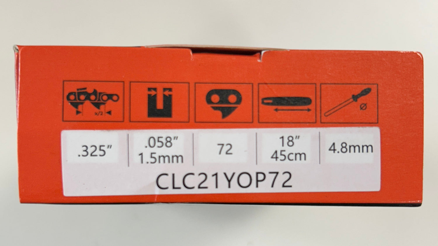 CLC21YOP72 Climax Chainsaw Chain Loop in Orange Box