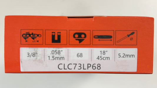 CLC73LP68 Climax Chainsaw Chain Loop in Orange Box