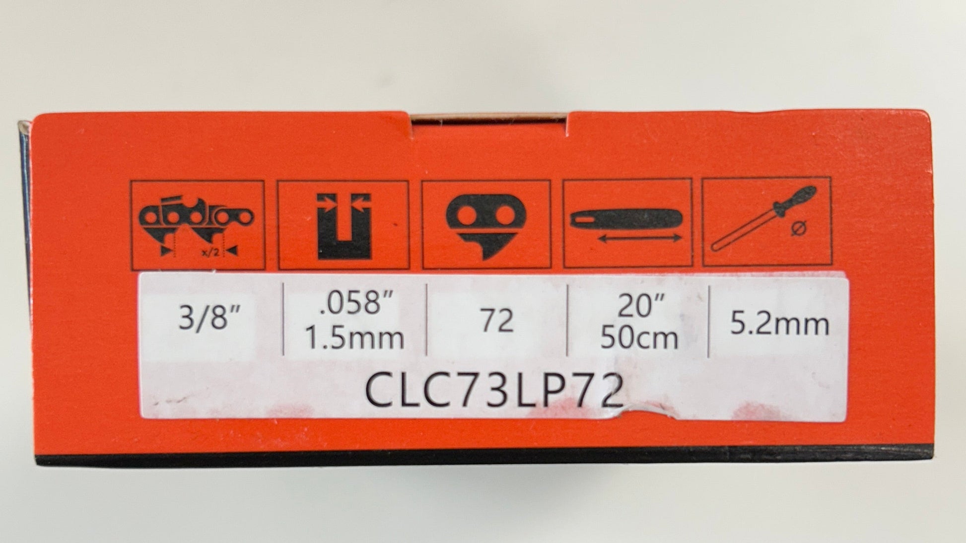 CLC73LP72 Climax Chainsaw Chain Loop in Orange Box