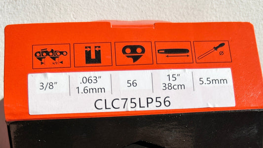 CLC75LP56 Climax Chainsaw Chain Loop in Orange Box