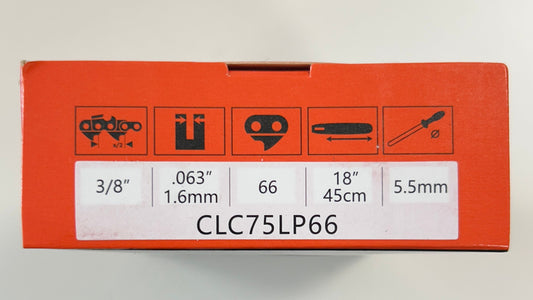 CLC75LP66 Climax Chainsaw Chain Loop in Orange Box