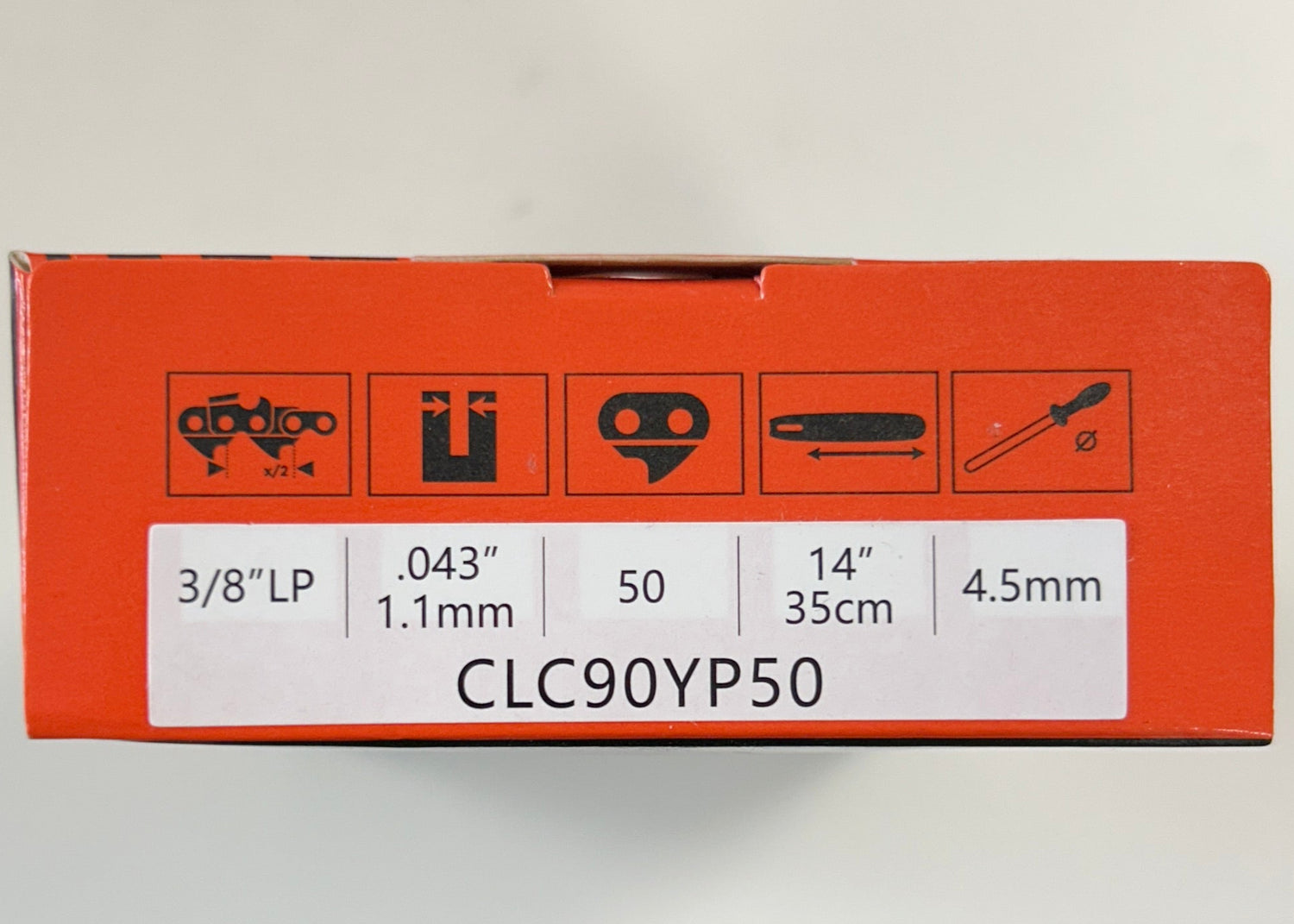 CLC90YP50 Climax Chain Loop in Orange Box