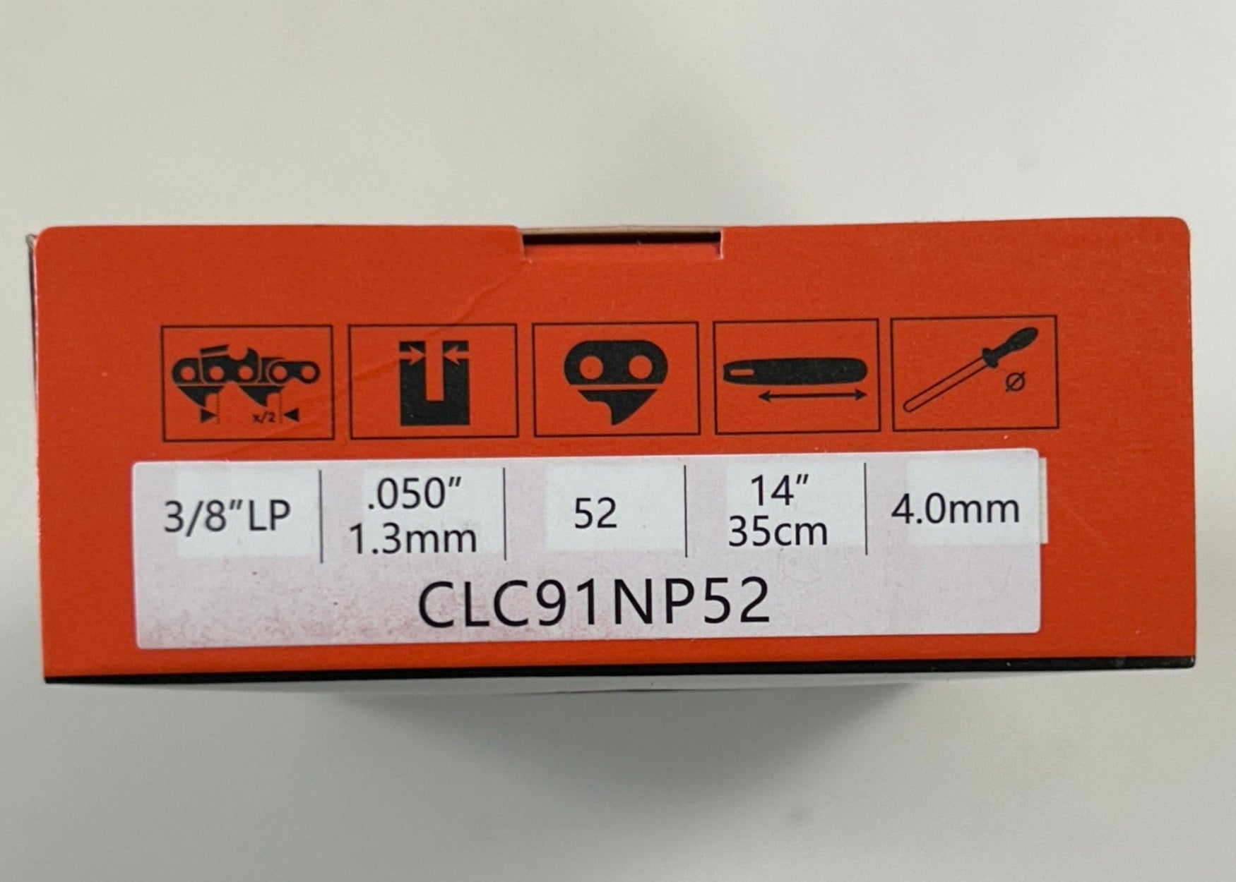 CLC91NP52 Climax Chain Loop. Small orange box.